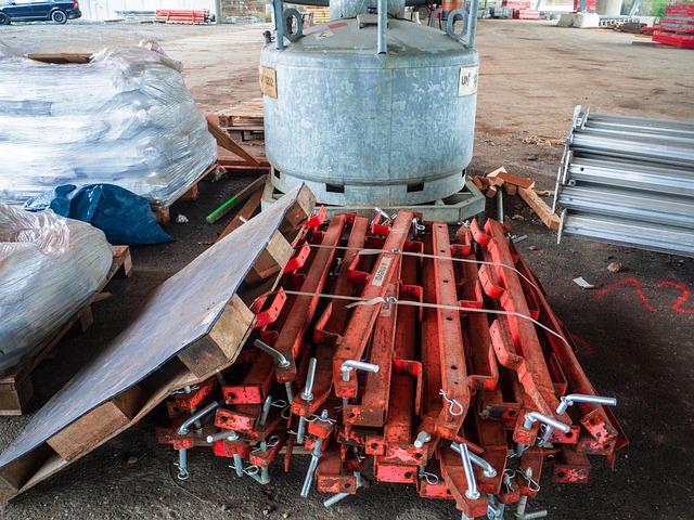 construction materials warehouse pallets